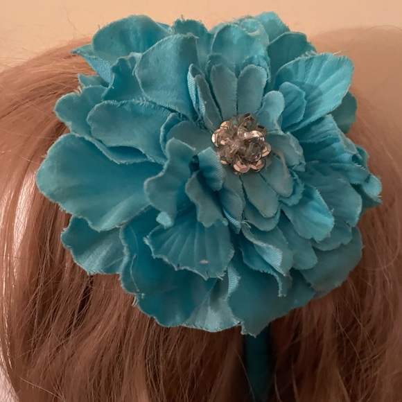 Hairbands 6 Lot Floral Reds, Blue, Pink & Glittery Purple Bow - Picture 3 of 14